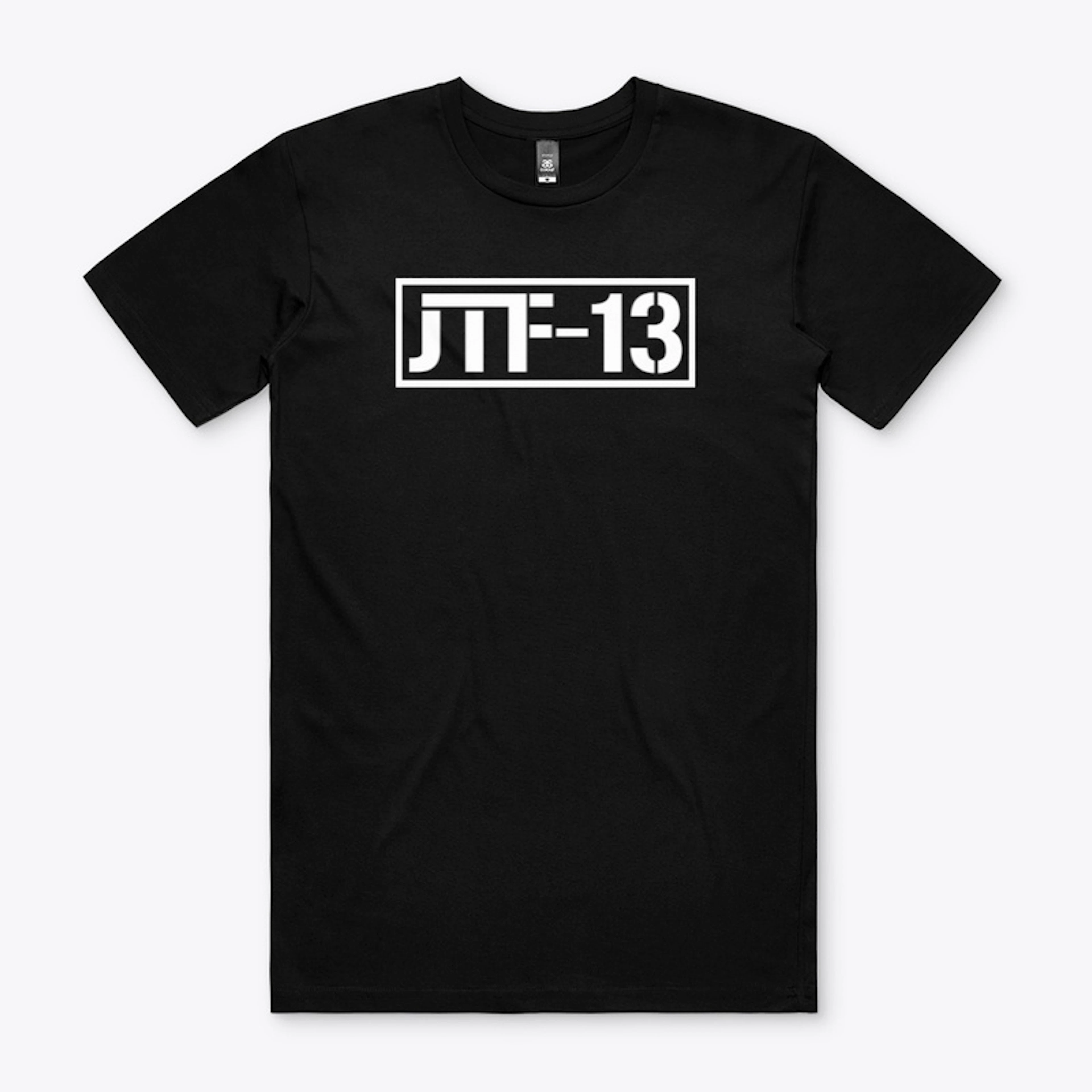 Black T-Shirt with JTF-13 brand