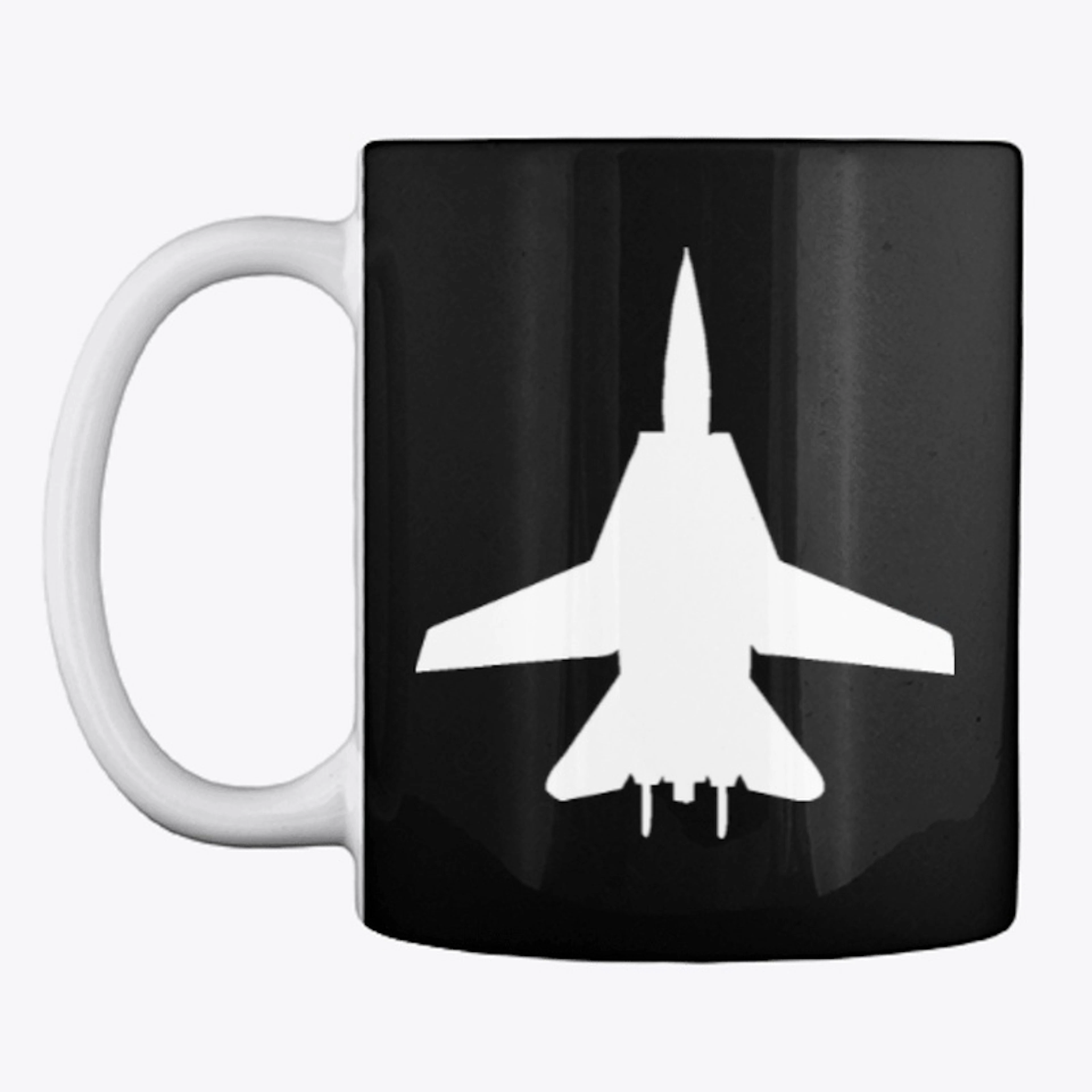 F14 black mug