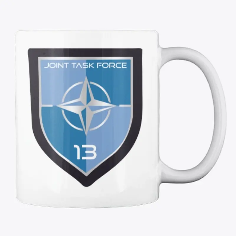 White Mug F-14 with JTF13 logo