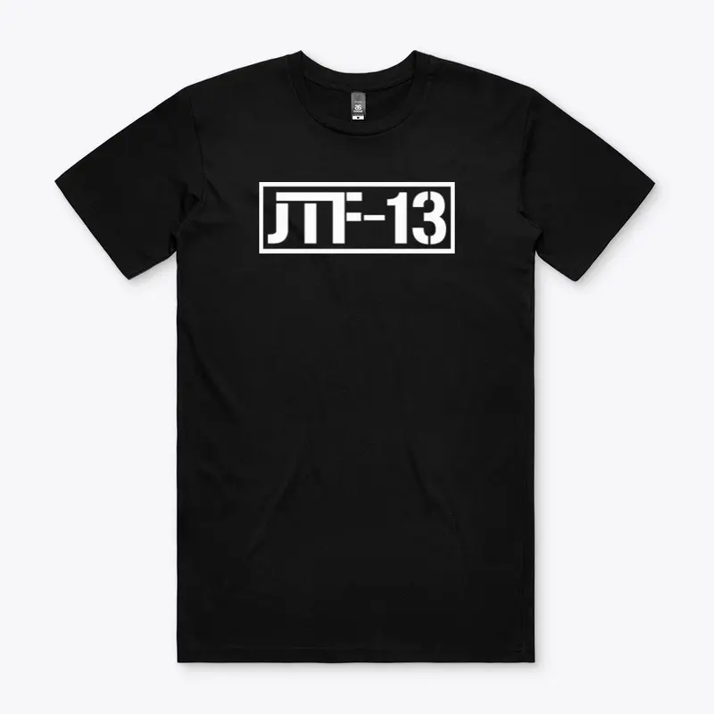 Black T-Shirt with JTF-13 brand